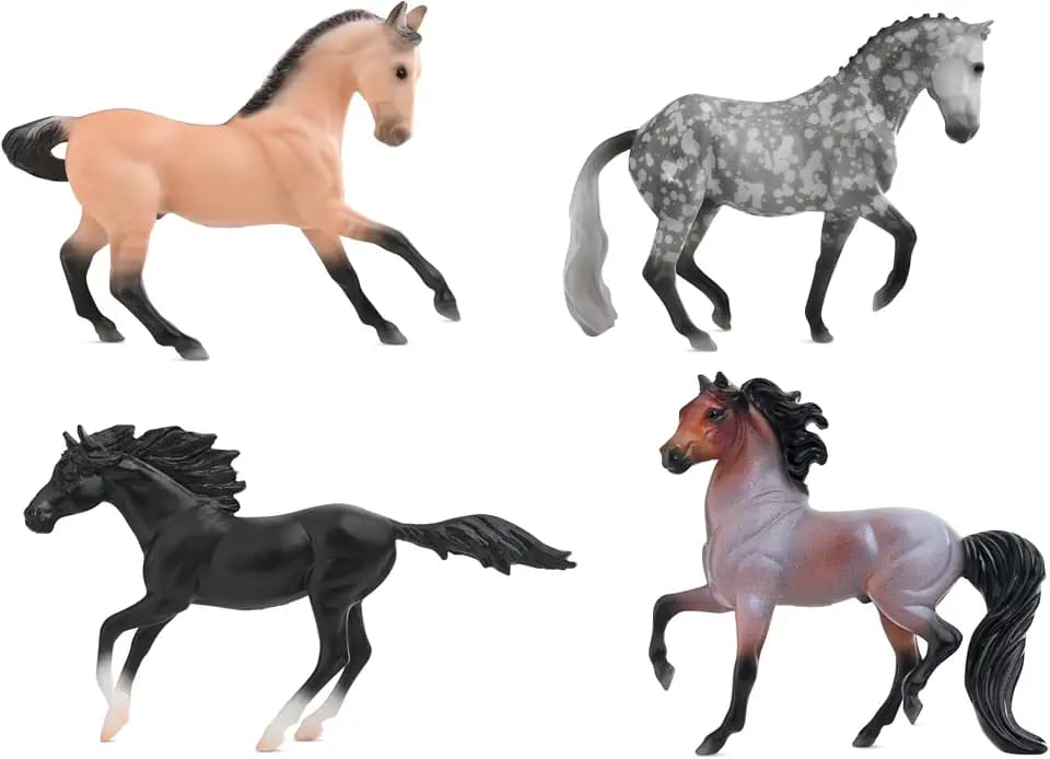 Breyer Horses Stablemates Poetry in Motion | 4 Horse Set | Horse Toy | Horse Figurines | 3.75" x 2.5" | 1:32 Scale | Model #6935