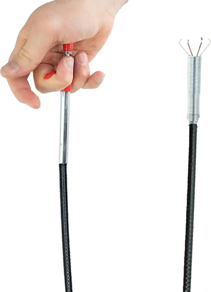 JOAM Krallengreifer (200 cm) – extra sicheren und angenehmen Halt dank dem ergonomischen Griff - Abflussspirale - universell einsetzbar - Teleskop Greifer für Haushalt und Arbeit - Greifarm