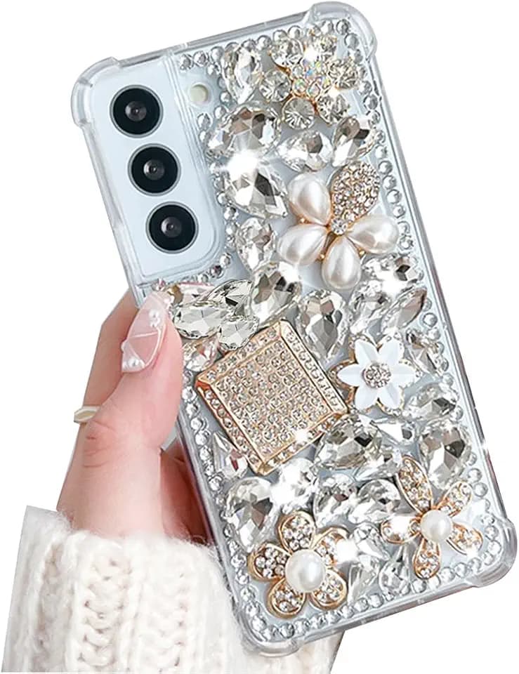 Luxury Woman Glitter Case for Samsung Galaxy S22 Cute Design