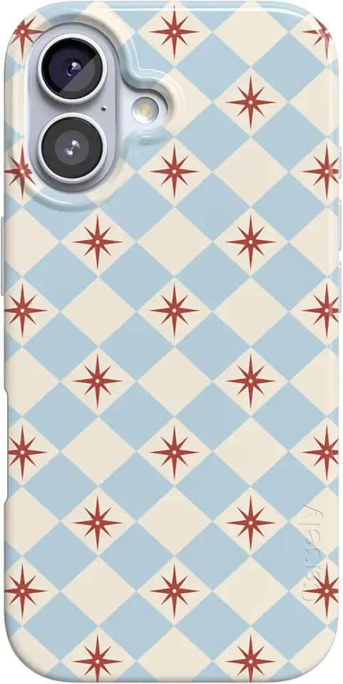 Casely iPhone 17 Case | Chelsea Checker | Starlight Tiles | Compatible with MagSafe | Classic Ultra Slim Design