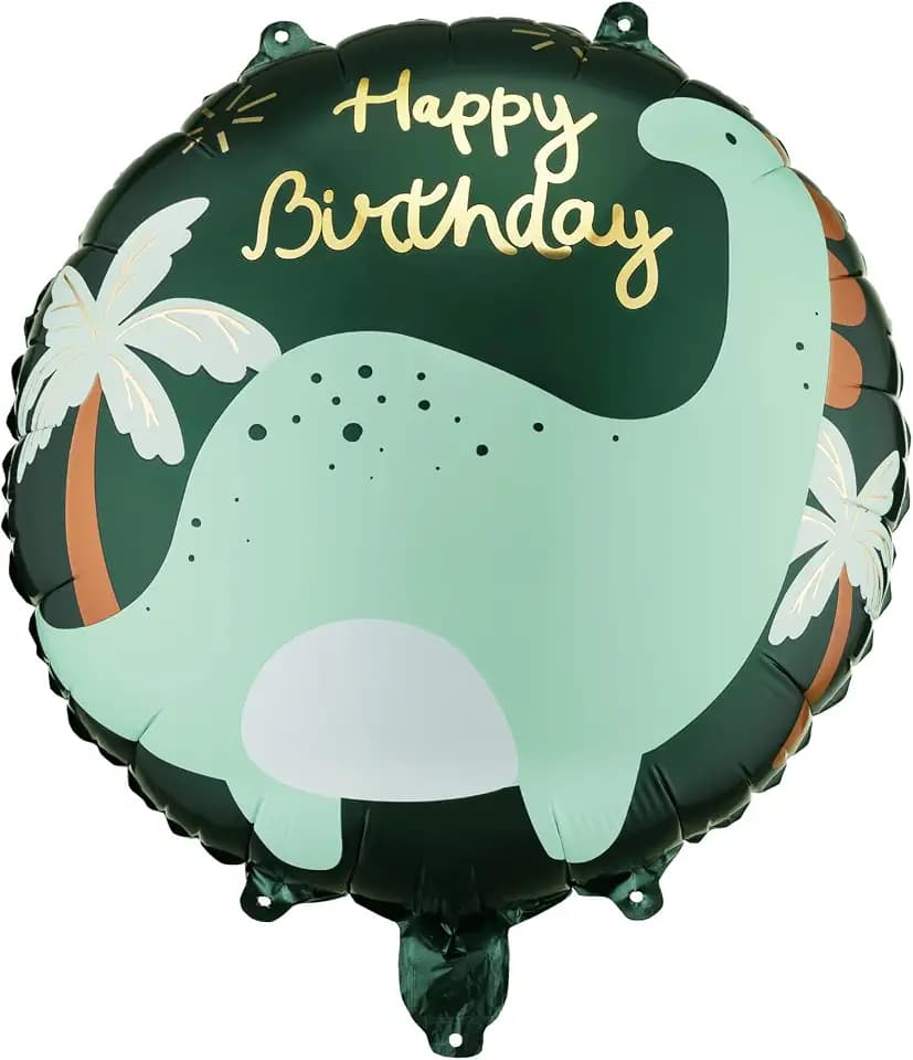 Dinosaur Foil Balloon PartyDeco 18 Inch Happy Birthday Dino
