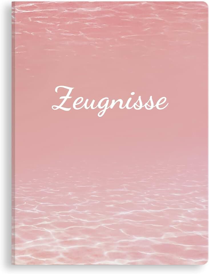 SKYDUE Zeugnismappe A4 – Stabile Zeugnis Mappe Mit 30 Hüllen, Ideal für Zeugnisse, Diplome, Zertifikate Und Wichtige Dokumente – Ordentliche Aufbewahrung & Archivierung-Rosa