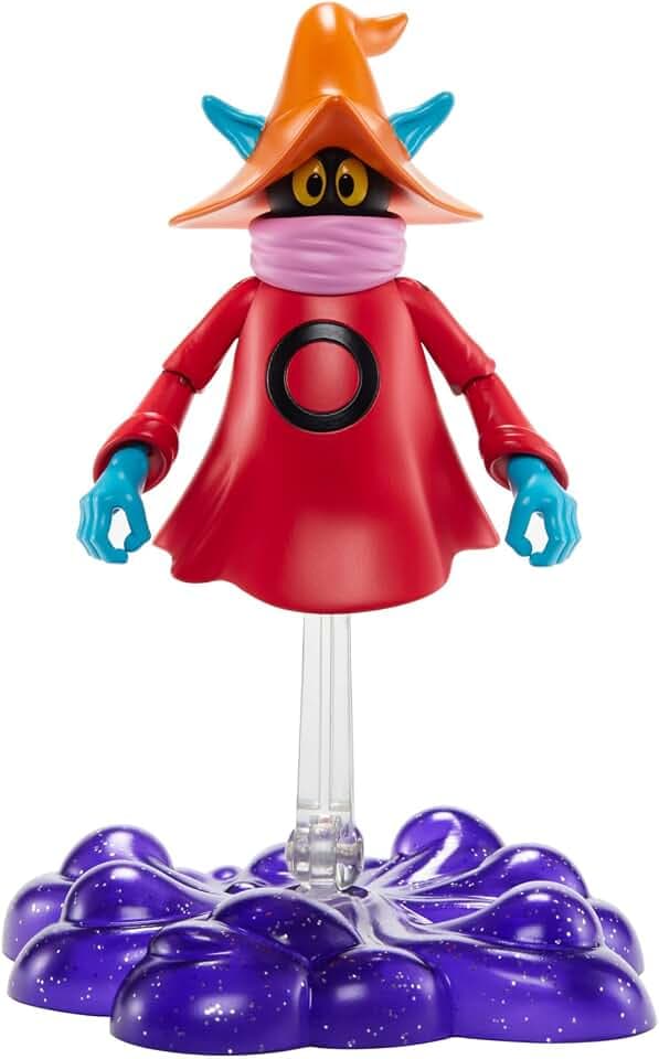 Masters of the Universe Mattel Masters of the Universe Origins Action Figure, Orko Collectible Toy with Clear Stand & Base Accessories, 5.5-inch with 7 Posable Joints
