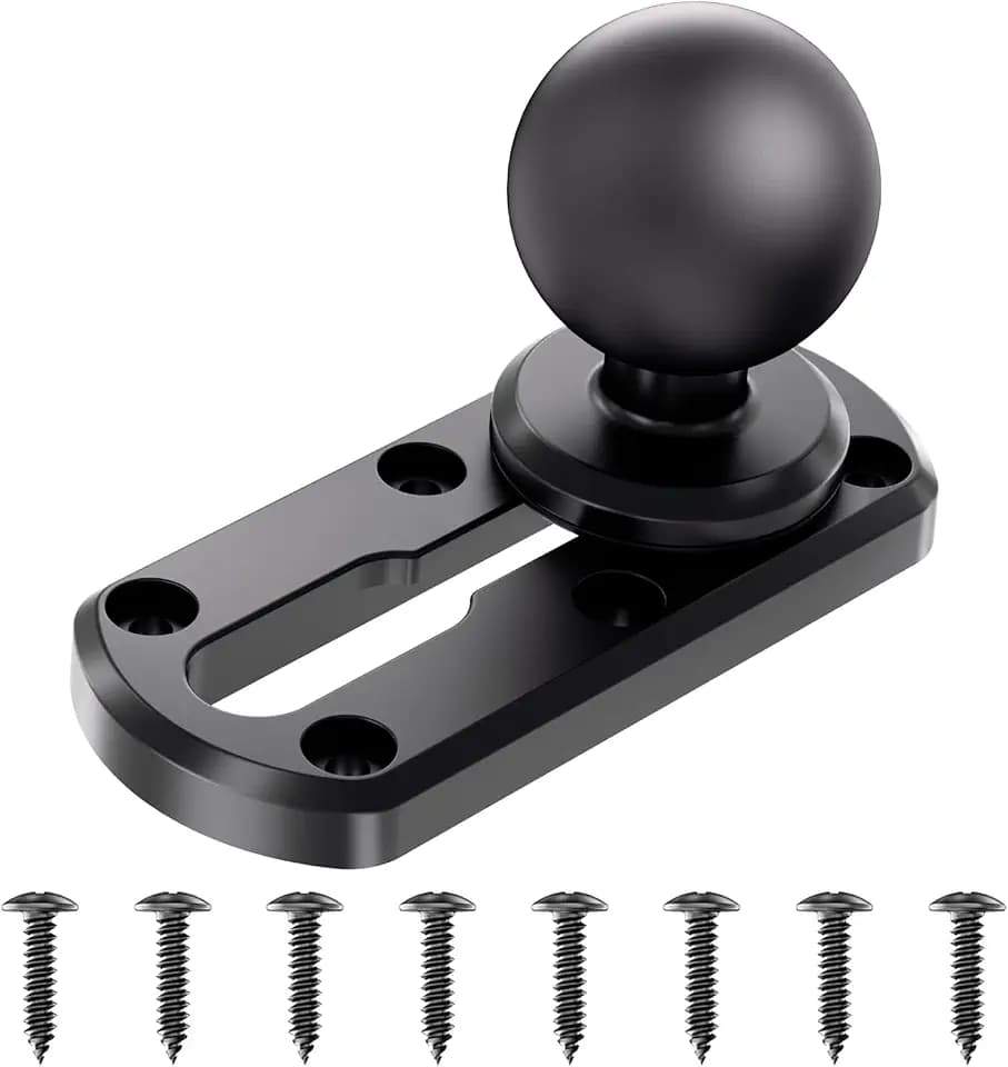 VAZESWIN 4" Track Rail Mount & 1.5" Ball T-Bolt Track Base for Kayak Boat