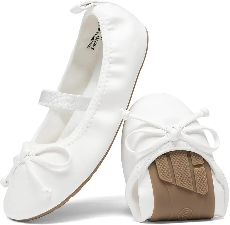 DREAM PAIRS Girls Ballet Flats Mary Jane Shoes