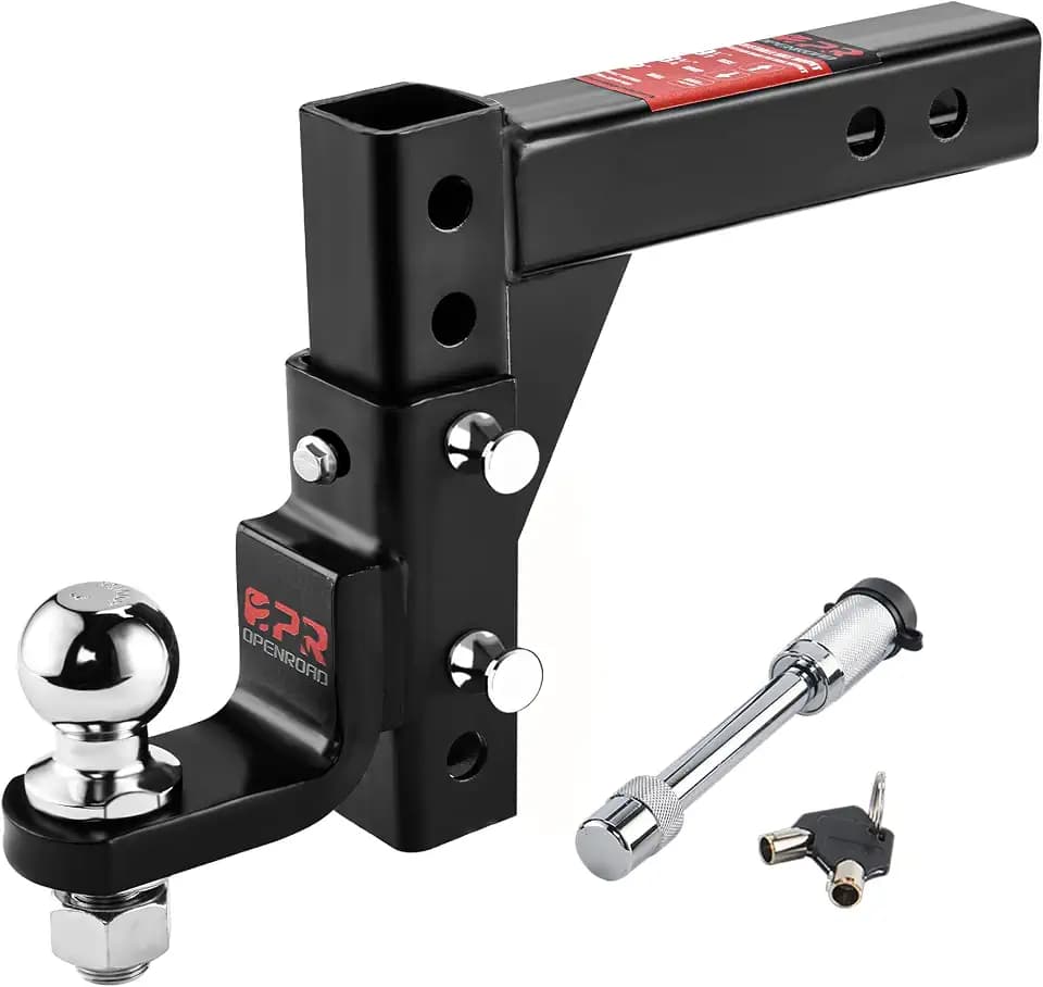 OPENROAD Adjustable Hitch Ball Mount with 2" Ball for 2-Inch Receiver