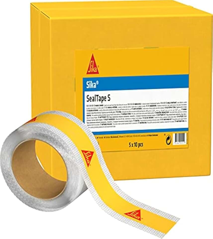 Sika - Fugen- und Erweiterungsband für Keramikfliesen - SikaSeal Tape S für Feuchträume - Hohe Flexibilität - Wasserdicht - 5 m