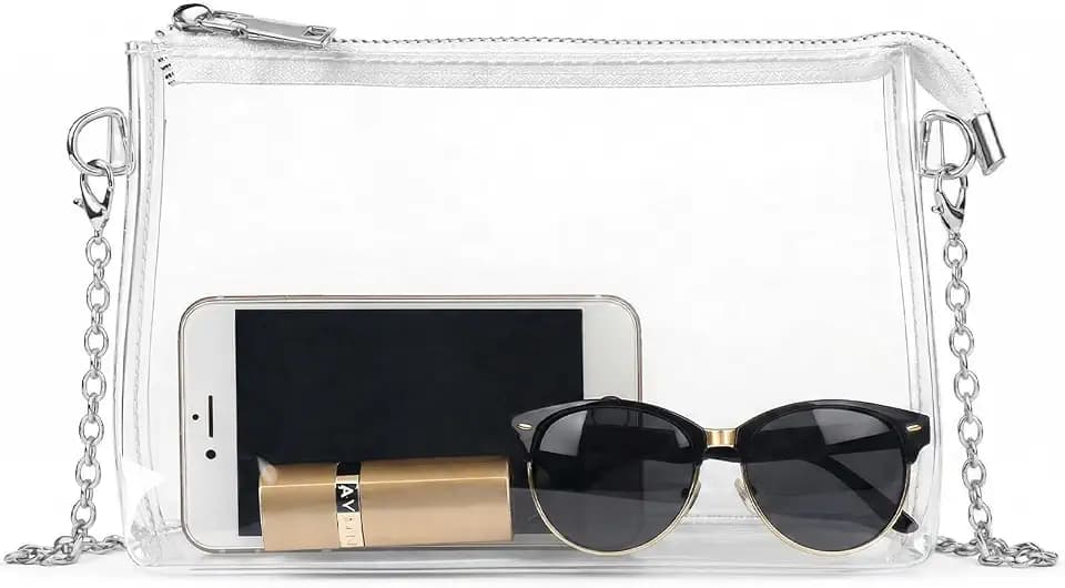 Lorbro Clear Purse for Women, Stadium Approved Crossbody Bag for Concert