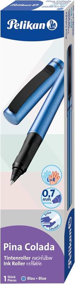 Pelikan Tintenroller Pina Colada inkl. Standard-Tintenpatrone nachfüllbar, blau, 1 Stück