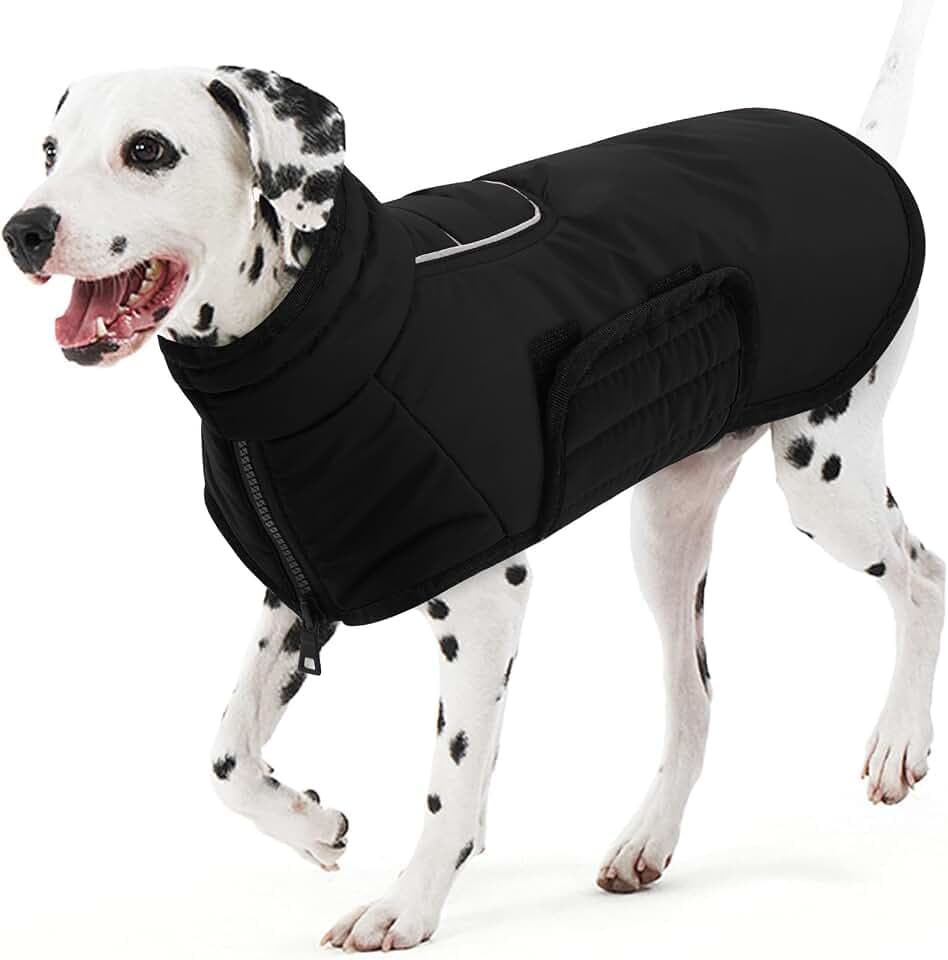 AOFITEE Hundejacke Große Hunde Warme Winter Hundemantel mit Geschirröffnung