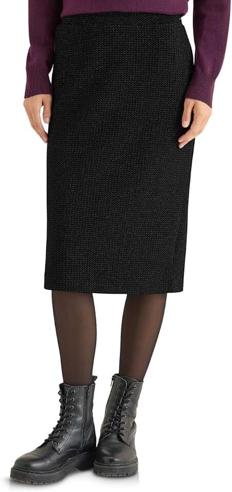 Cecil Damen Midi-Satinrock