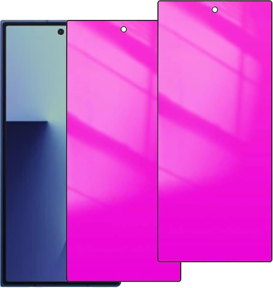 2 Pack for Samsung Galaxy Z Fold 8 Ultra Z Fold 7 / Z TriFold Privacy Screen Protector Anti spy Tempered Glass Gradient Colorful Anti blue Film
