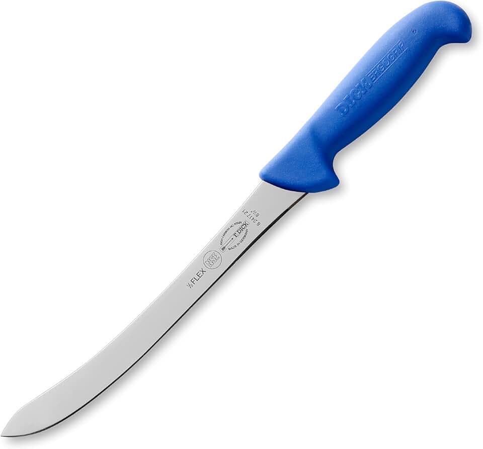 F. Dick Fischfiletiermesser ErgoGrip Filetiermesser 21 cm Blau