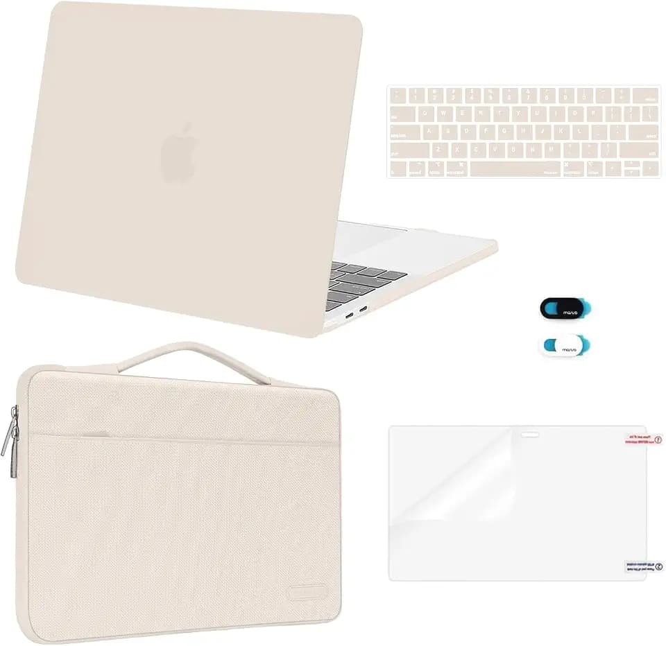 MOSISO Compatible with MacBook Pro 13 inch Case M2 M1, Sand