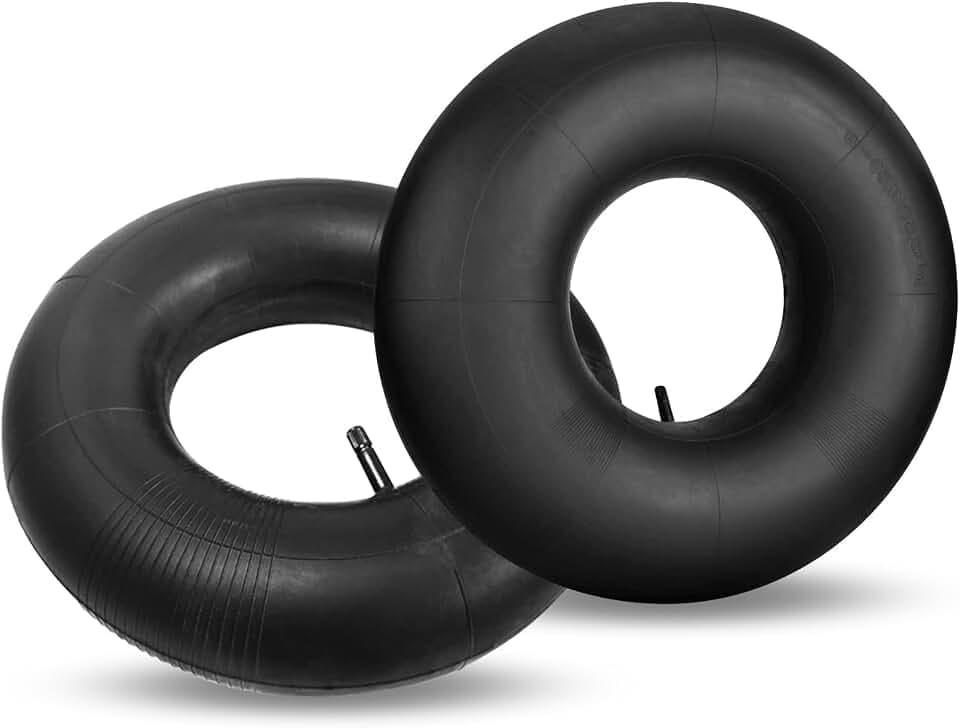 2 Stück 18x8.50-8 18x9.50-8 19x7-8 20x8.00-8 Schlauch mit Geradem Ventil TR-13, Rasenmäherreifen Luftschlauch aus Butylkautschuk, Kompatibel mit Rasenmäher, Schubkarren, Gartenanhängern, Go-Karts