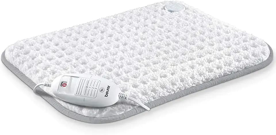 Beurer HK42UK Super-Cosy Heat Pad | Luxuriöse weiche Fleece-Oberfläche | Schnelle Aufwärmfunktion | 3 elektronisch geregelte Temperatureinstellungen | Maschinenwaschbar | Automatische Abschaltung