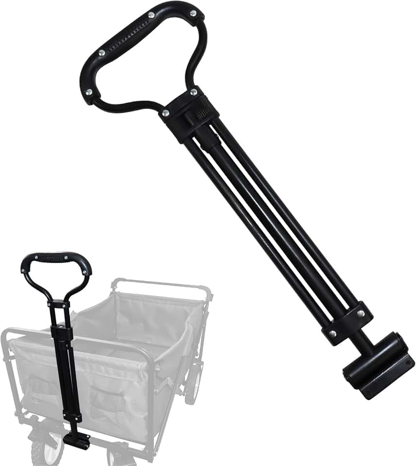 Wagon Replacement Pull Handle Spare,Stroller Wagon Pull Handle，Suitable for Outdoor Camping Trolley Handle Accessories（Not Including Wagon）