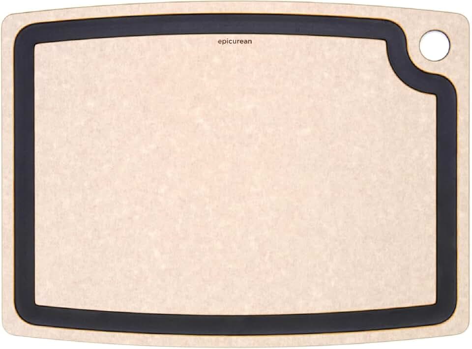 Gourmet Series 17.5" × 13" Cutting Board in Natural/Slate