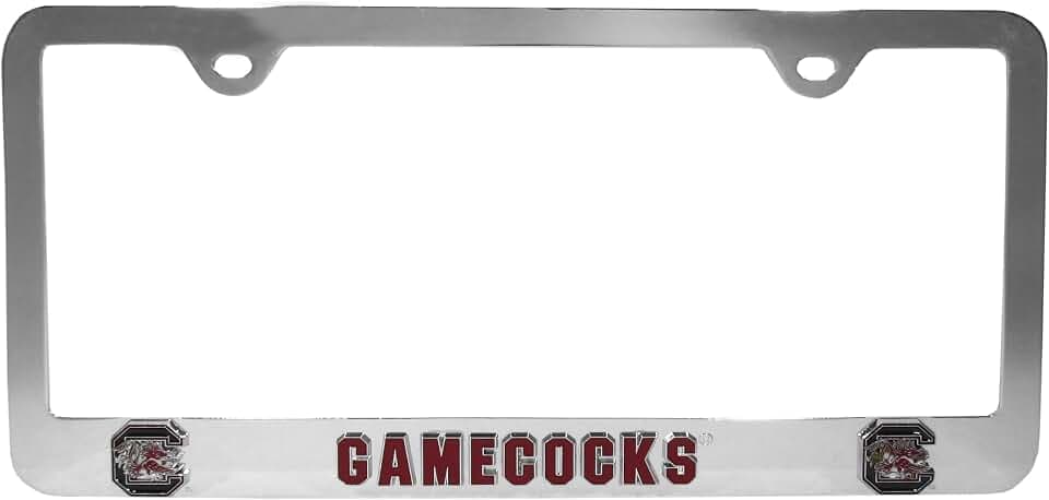 NCAA South Carolina Fighting Gamecocks Steel Tag Frame