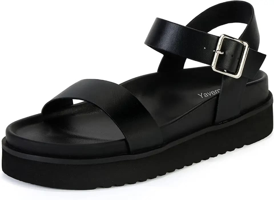 Yavero Women's Platform Sandals Comfortable Open Toe Summer Wedge Sandals