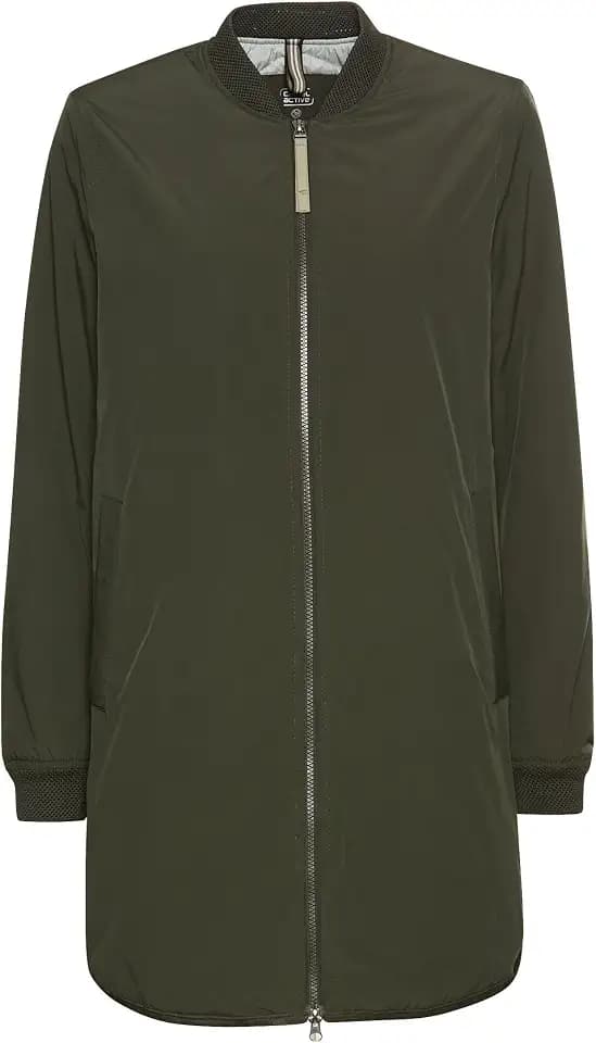 camel active Damen Wasserabweisender Mantel aus reinem Polyester