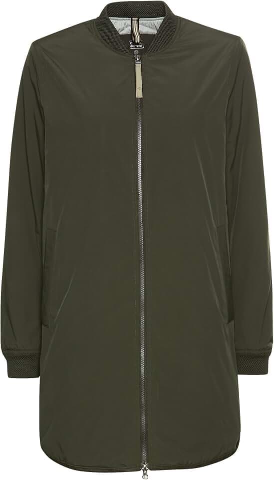 camel active Damen Wasserabweisender Mantel aus reinem Polyester