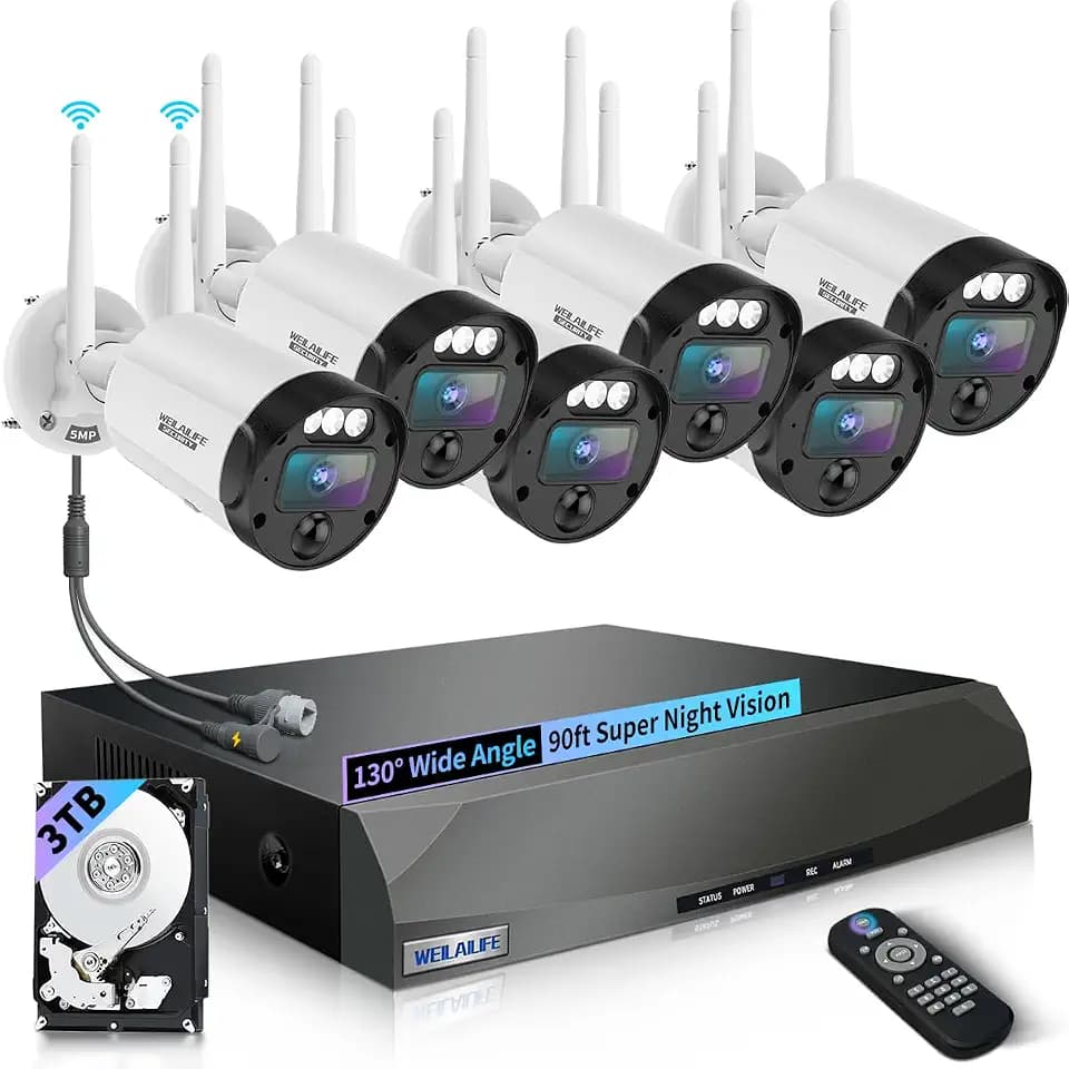 Wireless Security Camera System, Home WiFi Video Surveillance Systems
