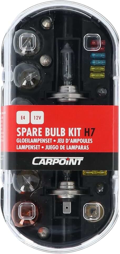 CARPOINT 0725078 Set Lampen-Set mit Sicherung mit Glühlampen