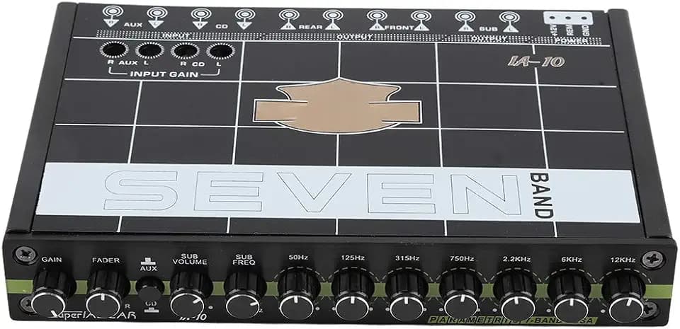 Auto Audio Equalizer Car Equalizer Auto Equalizer EQ Auto 7 Equalizer Auto Audio Tuner 1 stück Auto Automobil Audio Stereo EQ Equalizer mit 7 Band