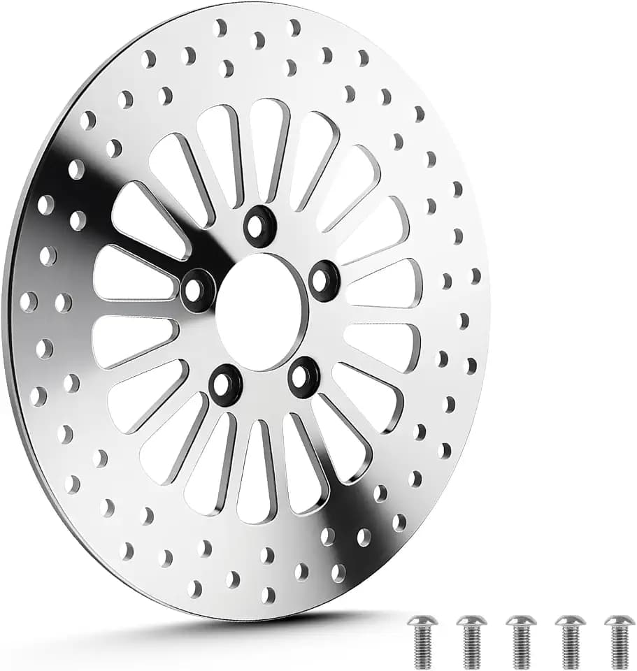 11.8" Rear Brake Rotors Disc with Bolts Fit for Harley Road King/Electra Glide/Street Glide/Road Glide 2008 2009 2010 2011 2012 2013 2014 2015 2016 2017 2018 2019 2020 2021 2022-1 Pc