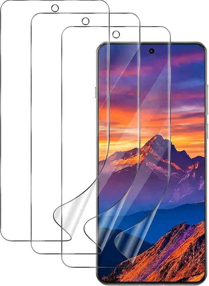 3 Pack for OnePlus 8 Screen Protector [Not Glass], Anti-Scratch, Compatible Fingerprint, Full Adhesive Flexible Film for OnePlus 8