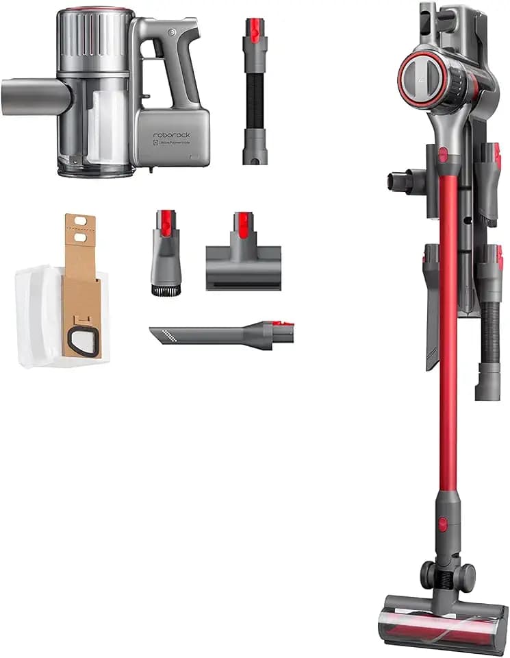 roborock H7 Akku-Staubsauger, 160AW Extreme Saugleistung, 5 Schichten umfassende Luftfiltration, Magnete Bulit Handstaubsauger, 90 Minuten langlebig für Harte Böden und Teppiche