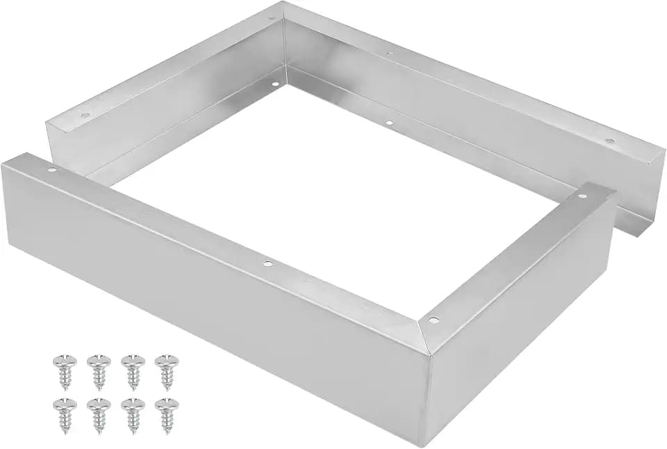 Microwave Filler Kit 2.95”W Stainless Steel Microwave Trim Kit Replaces Whirlpool 8171339 - Universal Microwave Trim Kit Fits Most Brands - Fills Over the Range Oven Cabinet Gap - 15.75”H x 10.75”D