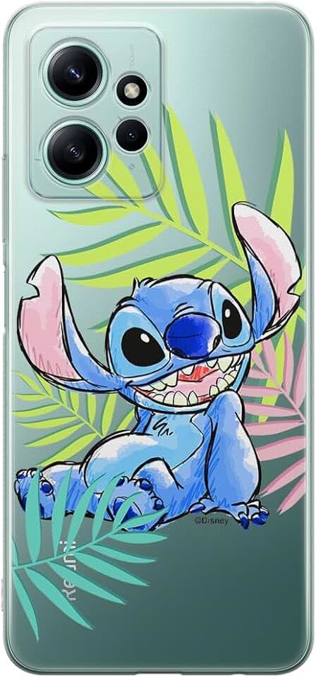 ERT GROUP Handyhülle für Xiaomi REDMI Note 12 4G Original und offiziell Lizenziertes Disney Muster Stitch 008 optimal an die Form des Handy angepasst, teilweise transparent