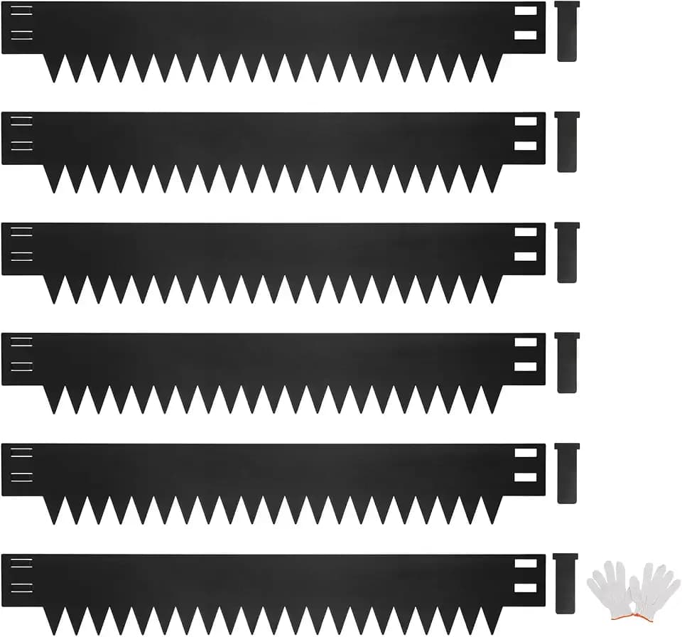 Dyna-Living 20FT Galvanized Steel Landscape Edging 40 x 6 Inch Metal Edging
