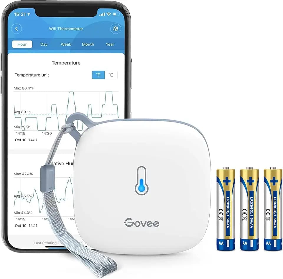 Govee WLAN Thermometer Hygrometer Innen, WiFi Thermo-Hygrometer 1 Stück