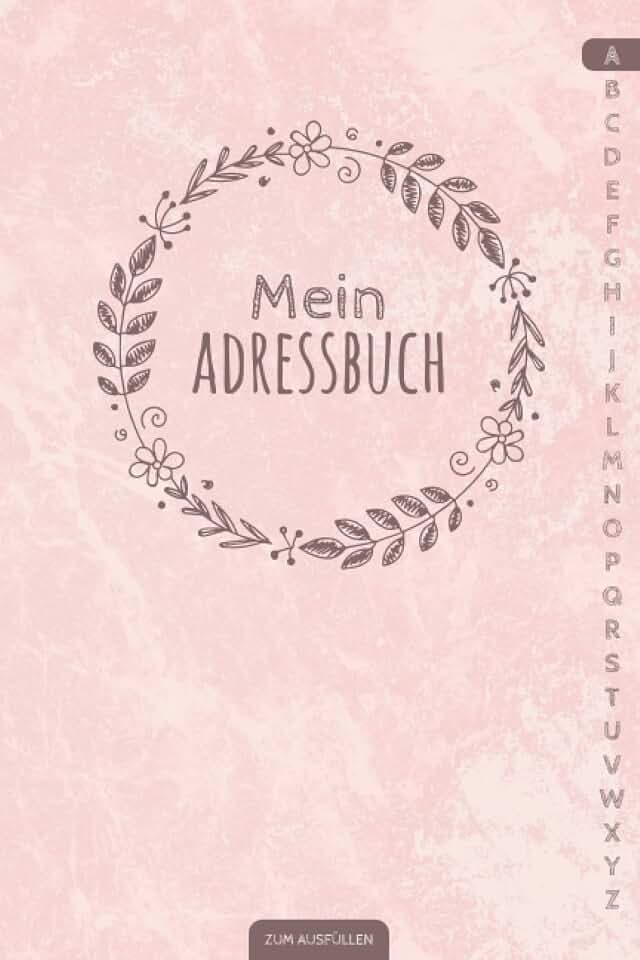 Mein Adressbuch: Handliches Kontaktbuch mit Telefonregister und Geburtstagskalender | Telefonbuch klein DIN A5 | Register A-Z alphabetisch | ... Geburtstag | Vintage Design Softcover