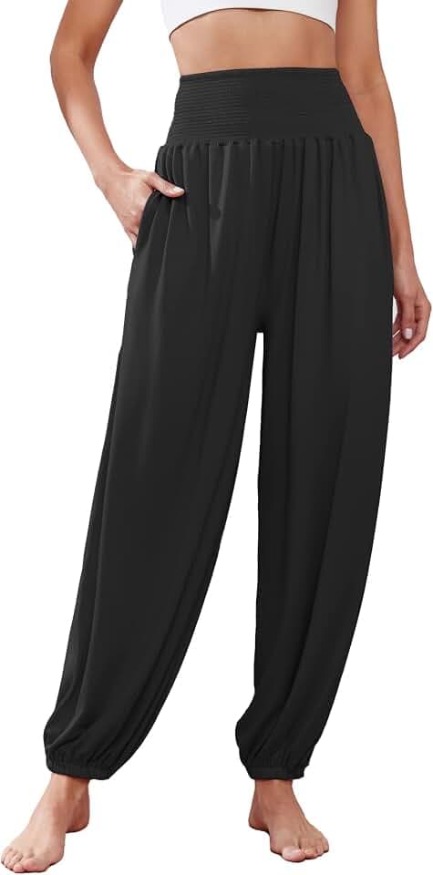 Famulily Harem Hosen für Frauen High Waist Yoga Hosen Workout Stretch Lounge Hosen S-XXL