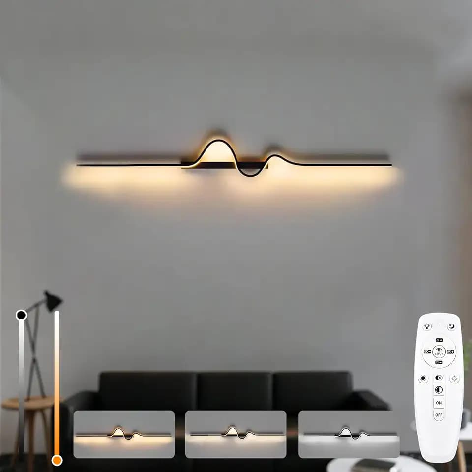 LED Wandlampe innen 16W 2000LM Wandleuchte Dimmbare 100CM Longue