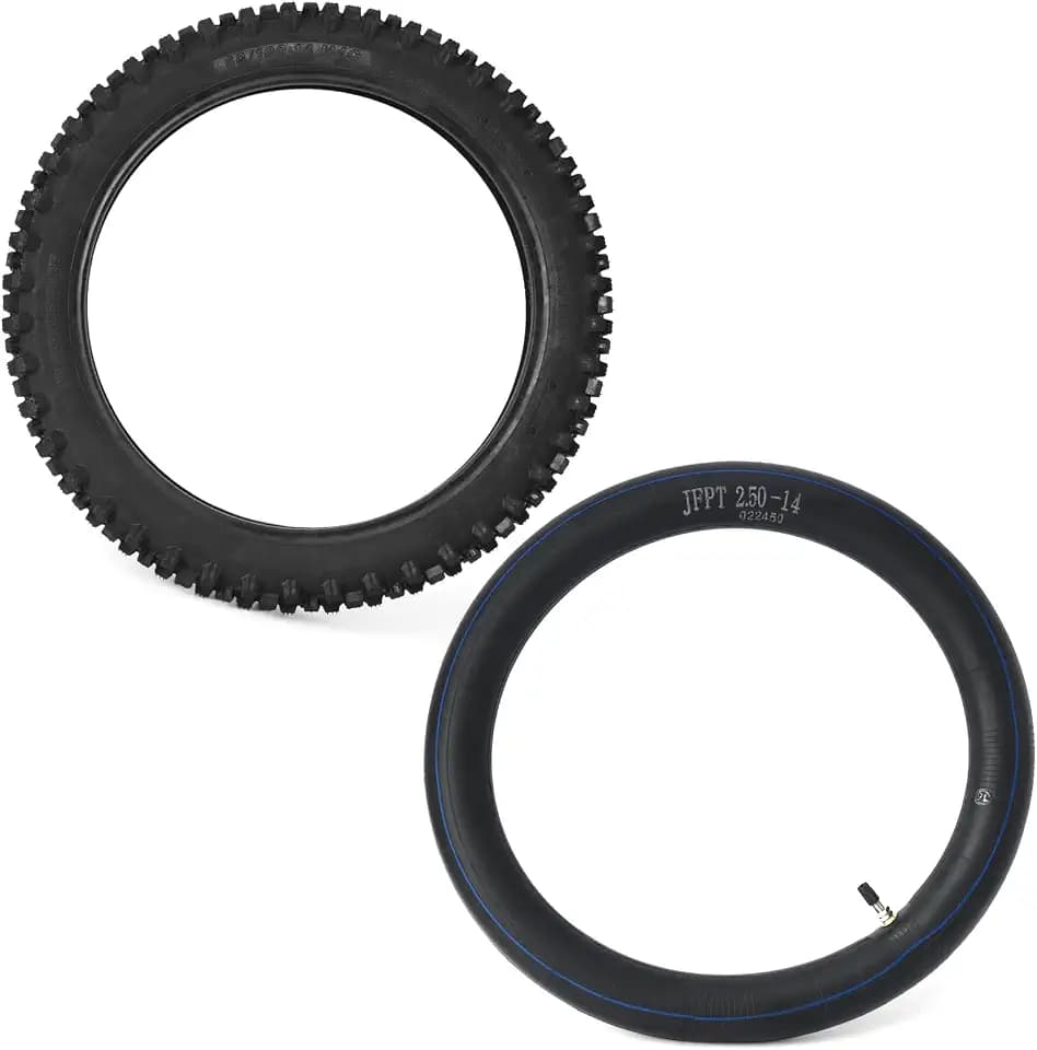 14" Front Wheel Outer Tire with Inner Tube Kit Replacement for Tuttio Soleil 01 for Yozma IN10 for Yozma in 10 for heybike for Eskute Nova MiniTutti Electric Dirt Bike