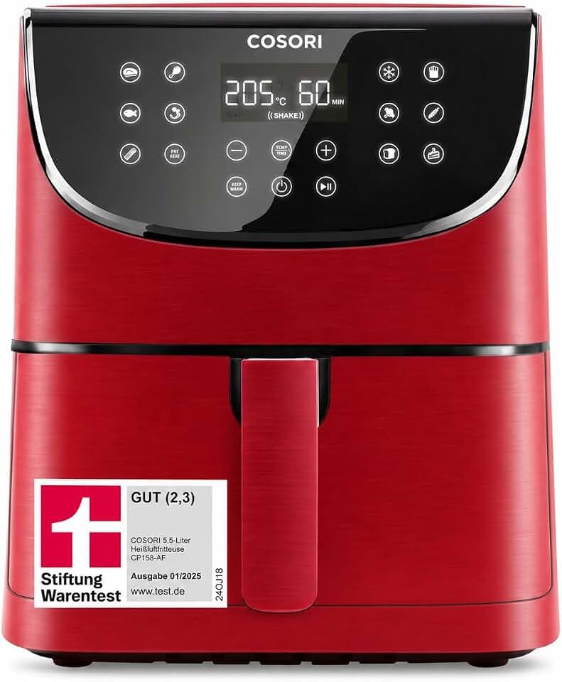 Cosori Airfryer, mit Shake-Reminder, 11-in-1 5,5L Heißluftfritteuse