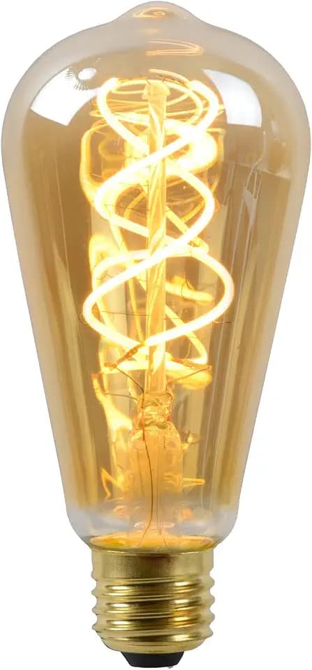 LUCIDE ST64 - Glühfadenlampe - Ø 6,4 cm - LED Dim. - E27-1x4,9W 2200K - Amber