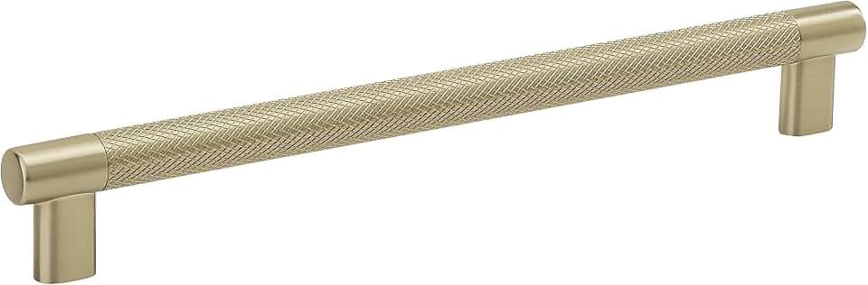 Amerock Küchenschrankgriff, goldener Champagner, 256 mm, Mitte zu Mitte, Bronx, Möbelbeschläge, Schrankgriff, Badezimmer-Schubladenzug
