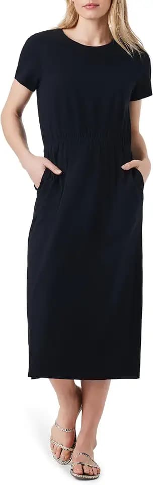 NIC+ZOE SS Side Slit Midi Dress