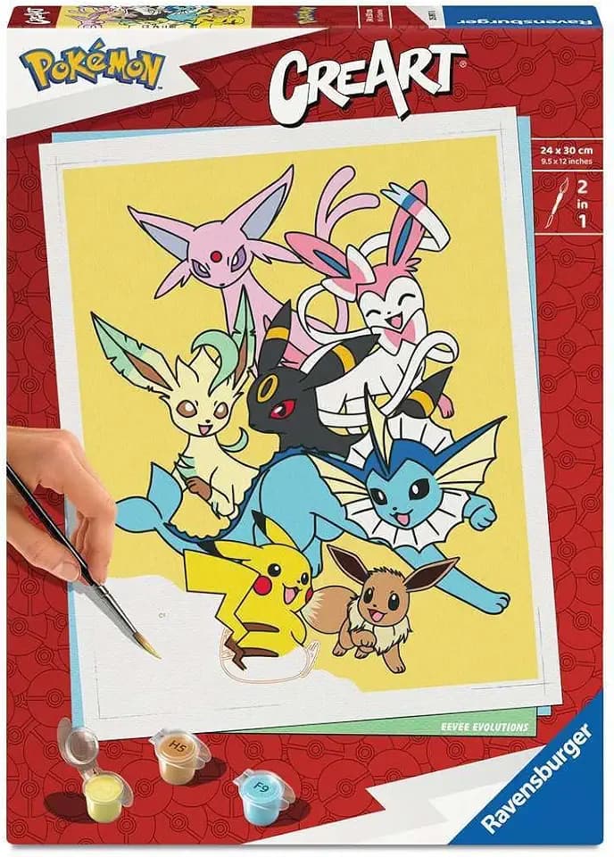 Ravensburger CreArt Pokémon Eevee Evolutions - Malen nach Zahlen