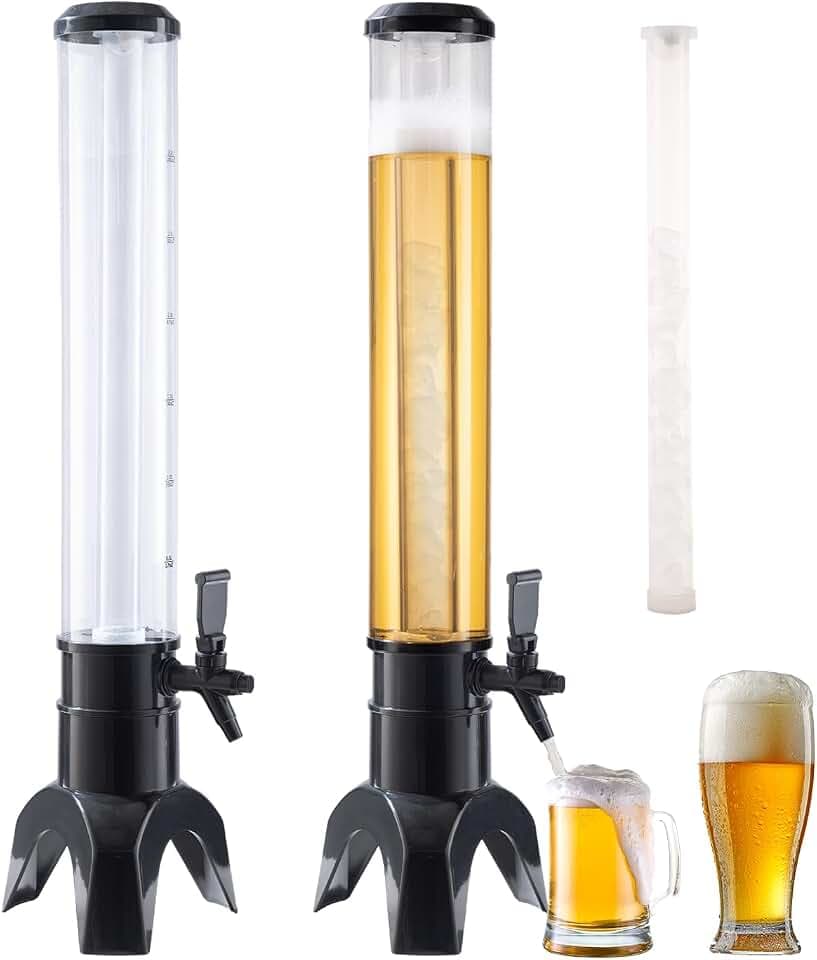 Beverage Dispenser - Drink Dispensers for Parties -Perfect Home Bar Accessories - Alcohol, Beer & Liquor Dispenser - Mimosa Tower