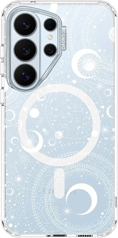 MOSNOVO for Samsung Galaxy S26 Ultra Clear Case, Fit for MagSafe, 6.6ft Military-Grade Shockproof Magnetic Protective Phone Cover,Constellation