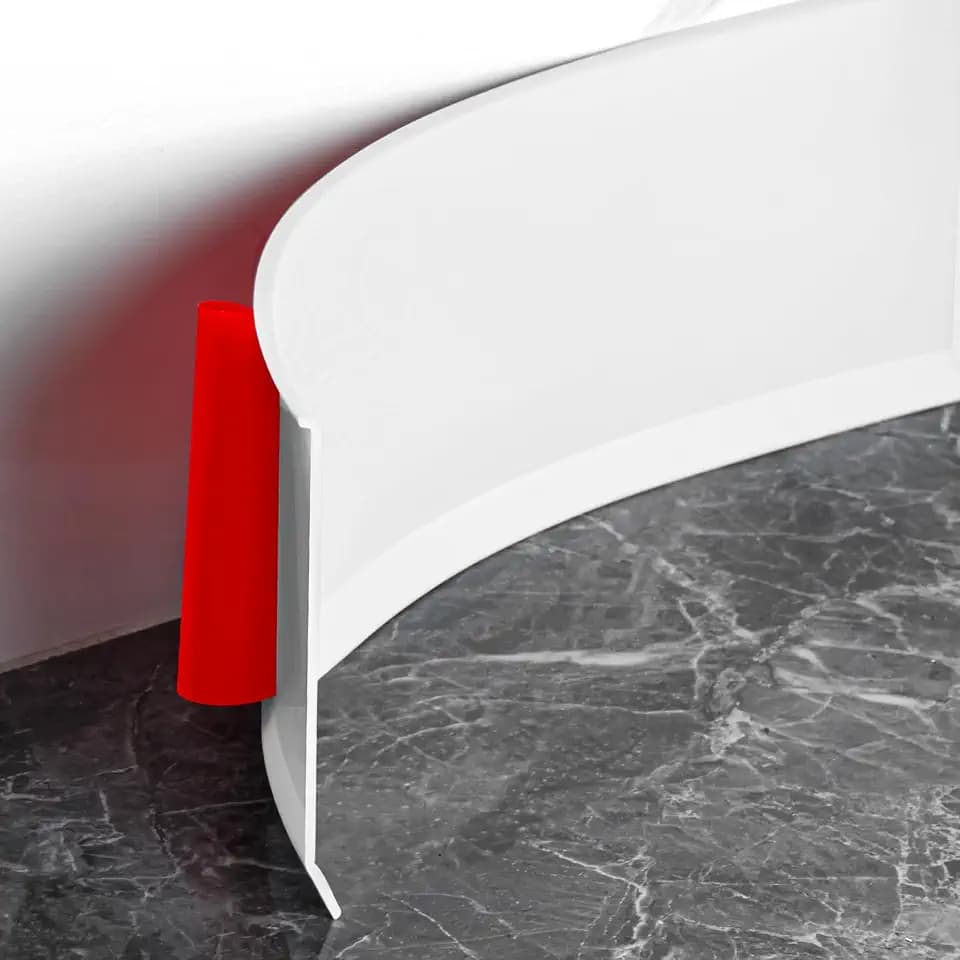 Vinyl Baseboard Molding Trim 4 Inch Peel and Stick Cove Base