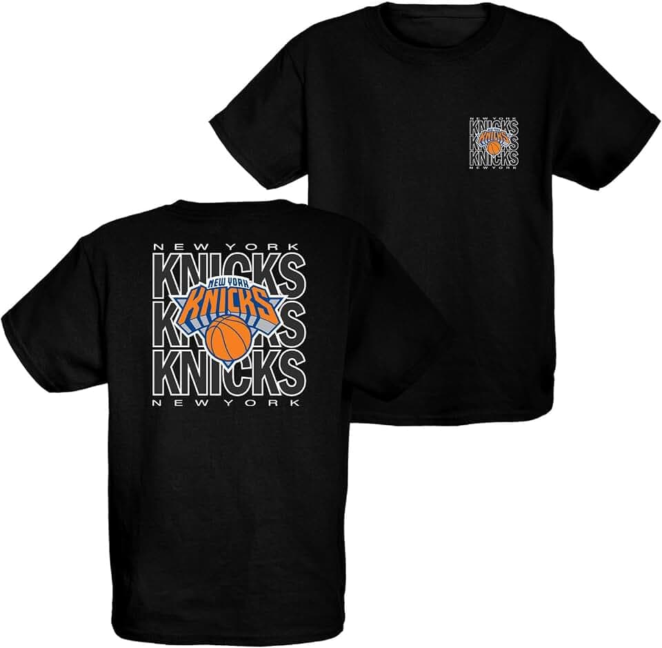 Blue 84 NBA Unisex Kids NBA Officially Licensed Youth T-Shirt Front/Back Press
