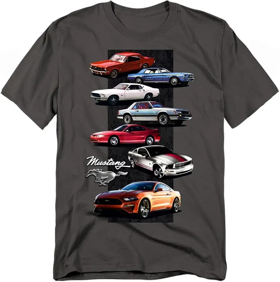 Ford Mustang Mustang Stack Unisex Adult T Shirt for Men and Women
